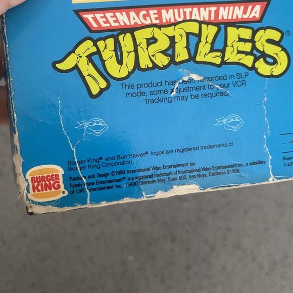 Vintage Teenage Mutant Ninja Turtles VHS Tape Great Boldini, Bk Kids Club 1980 - Picture 2 of 6